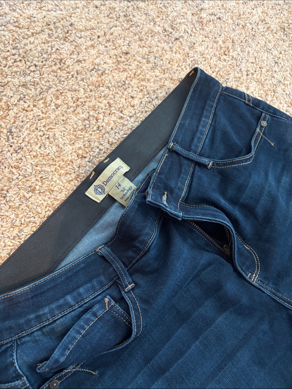 Democracy Brand Dark Indigo Denim Jeans  Classic FivePocket